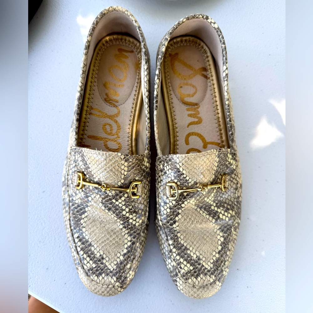 Sam Edelman Women’s Loraine Loafer Praline Snake